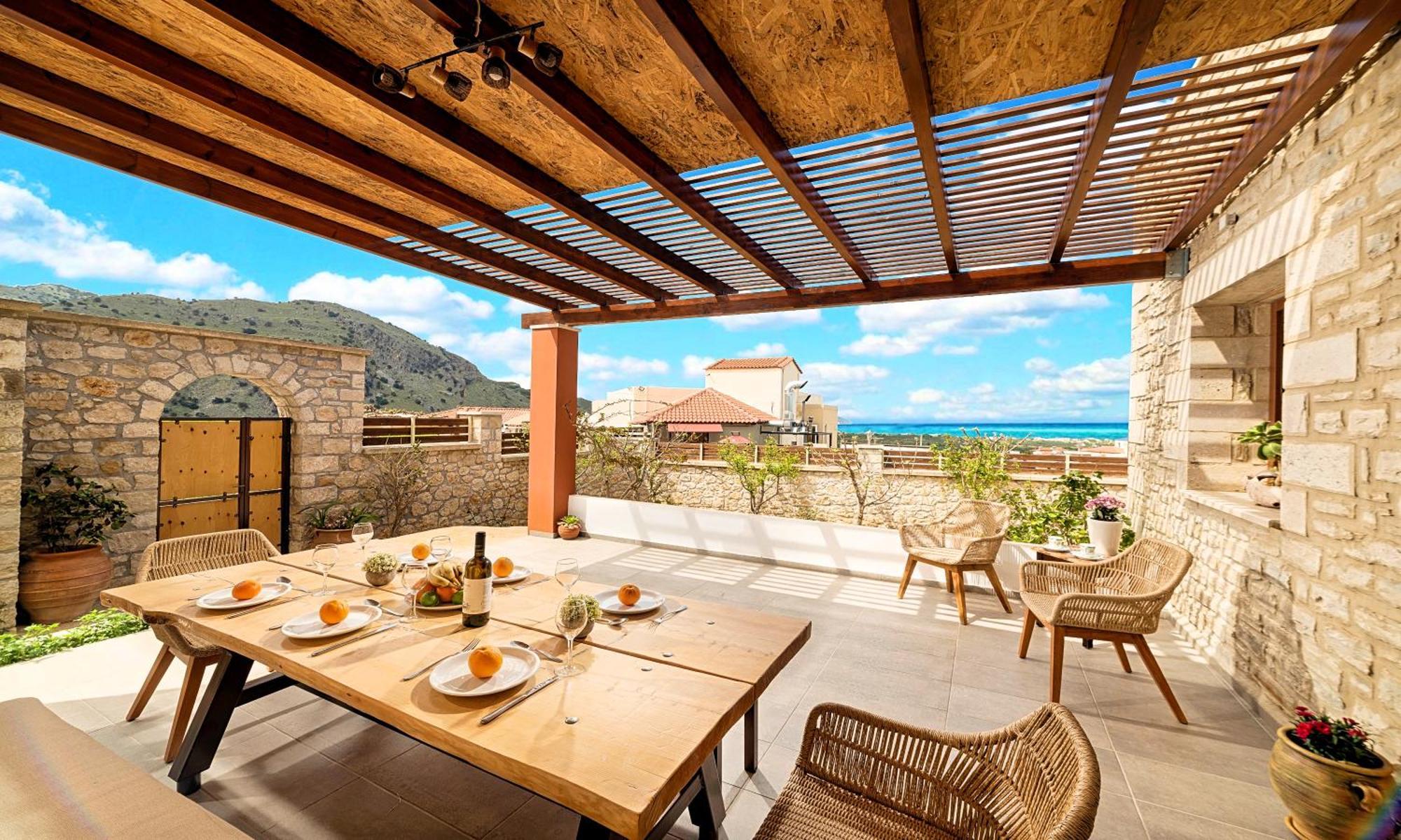 Cretan Sunrise Villa Heated Pool Dhimitroulianá Екстериор снимка