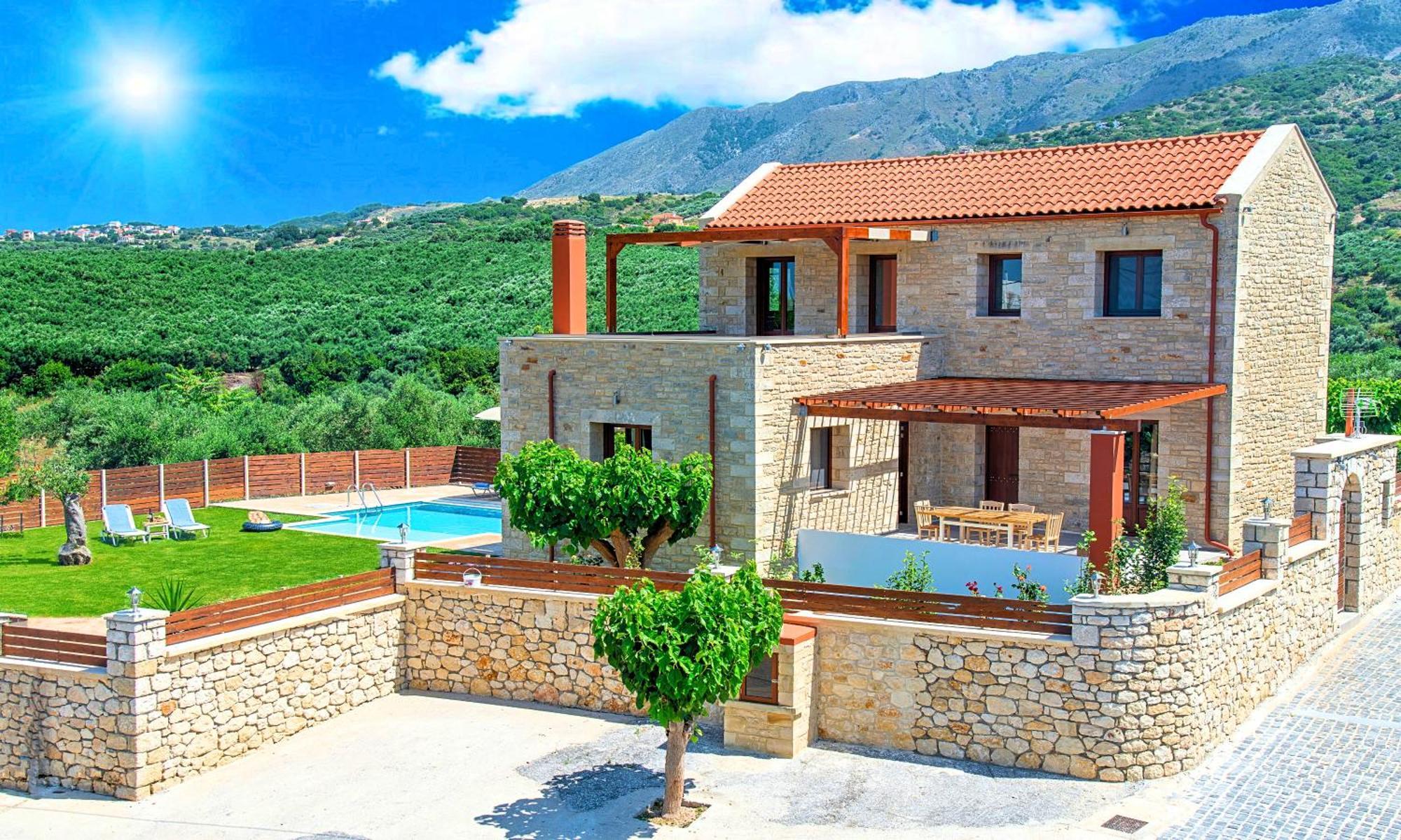 Cretan Sunrise Villa Heated Pool Dhimitroulianá Екстериор снимка